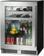 Perlick C Series 24" 5.2 cu. ft. Capacity Built-In Glass Door Beverage Center with 5.2 cu. ft. Capacity in Stainless Steel (HC24BB-4-3L) Beverage Centers Perlick 