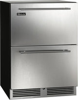Perlick C Series 24-Inch Built-In Counter Depth Drawer Refrigerator with 5.2 cu. ft. Capacity in Stainless Steel (HC24RB-4-5)