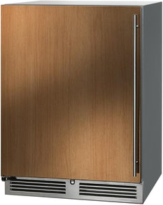 Perlick C Series 24-Inch Outdoor Built-In Counter Depth Compact Refrigerator with 5.2 cu. ft. Capacity, Panel Ready (HC24RO-4-2L & HC24RO-4-2R)