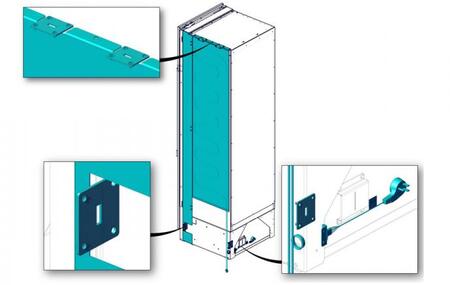 Perlick Dual Installation Kit (Hinge-to-Handle), 2-Inch Trim, No Heater (CR-ACC-D2N)