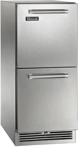 Perlick Signature Series 15-Inch Built-In Counter Depth Drawer Refrigerator with 2.8 cu. ft. Capacity in Stainless Steel (HP15RS-4-5)