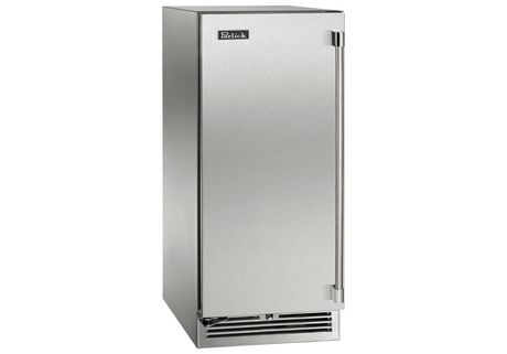 Perlick Signature Series 15" Outdoor Built-In Single Zone Wine Cooler with 20 Bottle Capacity in Stainless Steel, Left Hinge (HP15WO-4-1L) Wine Coolers Perlick 