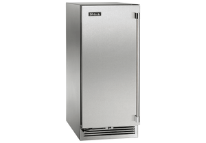 Perlick Signature Series 15-Inch Outdoor Built-In Single Zone Wine Cooler with 20 Bottle Capacity in Stainless Steel (HP15WO-4-1L & HP15WO-4-1R)