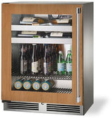 Perlick Signature Series 24" 3.1 cu. ft. Capacity Built-In Glass Door Beverage Center with 3.1 cu. ft. Capacity in Panel Ready (HH24BS-4-4L) Beverage Centers Perlick 