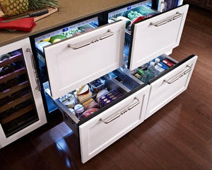 Perlick Signature Series 24-Inch Built-In Counter Depth Drawer Refrigerator with 5.2 cu. ft. Capacity in Stainless Steel (HP24RS-4-5)