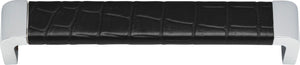 Atlas Homewares Paradigm Pull 6 5/16 Inch (c-c) CH & Black Croc Leather