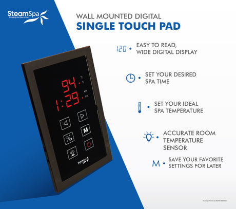 Touch Panel Control System in Oil Rubbed Bronze STPOB