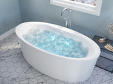 ANZZI FT-AZ101 Heidi 5.7 ft. Whirlpool and Air Bath Tub in White