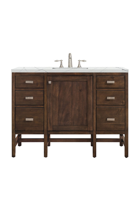 Addison 48" Single Vanity, Mid-Century Acacia w/ 3 CM Ethereal Noctis Silestone Top