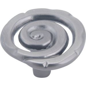 Atlas Homewares Scroll Knob 1 1/2 Inch Pewter