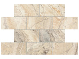 Anatolia Tile Travertine Filled & Honed Picasso Stone Tile 73-037  - premium natural stone mosaic tile from Anatolia Tile, available at PoshHaus showroom in Keene, NH