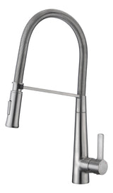 ANZZI KF-AZ188BN Apollo Single Handle Pull-Down Sprayer Kitchen Faucet in Brushed Nickel
