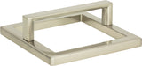 Atlas Homewares Tableau  Square Base and Top 3 Inch (c-c) Brushed Nickel