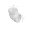 1-1/2 in. PVC DWV 90-Degree Hub x Hub Vent Elbow