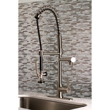 Gourmetier LS8508CTL Continental Single-Handle Pre-Rinse Kitchen Faucet, Brushed Nickel