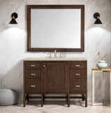 Addison 48" Single Vanity, Mid-Century Acacia, w/ 3 CM Tajnar Eclos Top