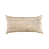 Elk PLW016 Grinch 20x12 Pillow in Bleached White with Gold Print