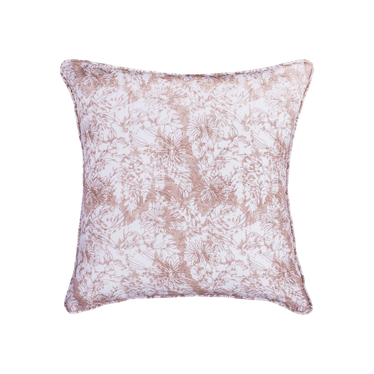 Elk PLW036 Block Print 20x20 Hand-Printed Reversible Pillow in 100% Cotton
