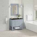Breckenridge 36" Single Vanity, Serenity Blue, w/ 3 CM Phantome Eclos Top