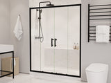 ANZZI SD-AZ15-01MB Enchant 70-in. x 60.4-in. Framed Sliding Shower Door in Matte Black