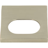 Atlas Homewares Modern Square Edge Tab Pull 1 1/4 Inch (c-c) Brushed Nickel