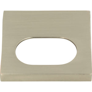 Atlas Homewares Modern Square Edge Tab Pull 1 1/4 Inch (c-c) Brushed Nickel