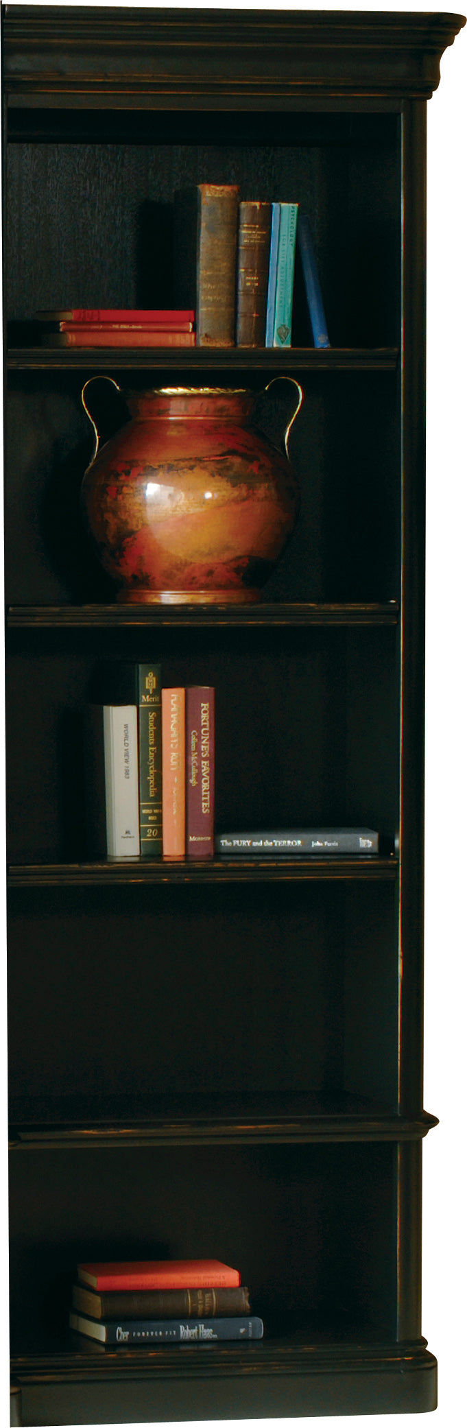 Hekman 79145 Louis Philippe 28in. x 16in. x 79in. Executive Right Bookcase