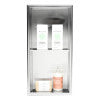 ALFI brand 12 x 24 Polished Stainless Steel Vertical Double Shelf Bath Shower Niche