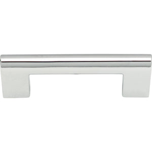 Atlas Homewares Round Rail Pull 3 Inch (c-c) Polished Chrome