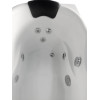 EAGO AM175-R  5' White Acrylic Corner Whirlpool Bathtub - Drain on Right