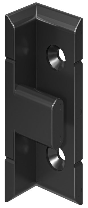 Häfele 262.51.380 Pacofix - DF, Double-Up panel Component, panel distance 15 mm, black, for use with wood screws