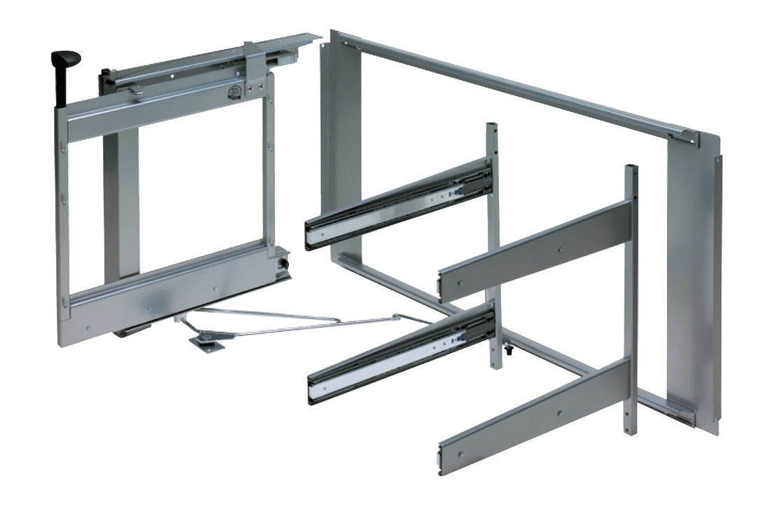 Häfele 548.10.441 Peka - Magic Corner II, for Blind Corner Cabinets, Champagne, swings left