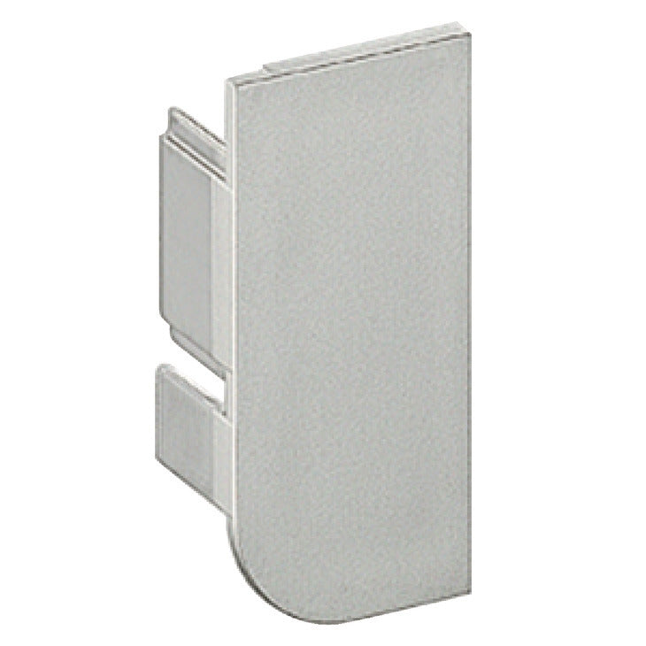 Häfele 126.37.998 L-Profile End Cap, Passages, Plastic, silver anodized, left hand