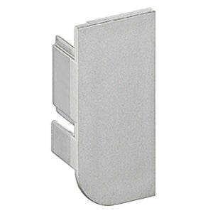 Häfele 126.37.998 L-Profile End Cap, Passages, Plastic, silver anodized, left hand