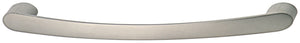 Häfele 109.60.625 Bow Pull, Zinc, Matte nickel, Zinc, Antibacterial, 128 mm (5 1/16") CTC