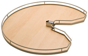Häfele 541.06.958 Three Quarter Round Shelf Set, for Revo, Arena Plus, Maple/Chrome