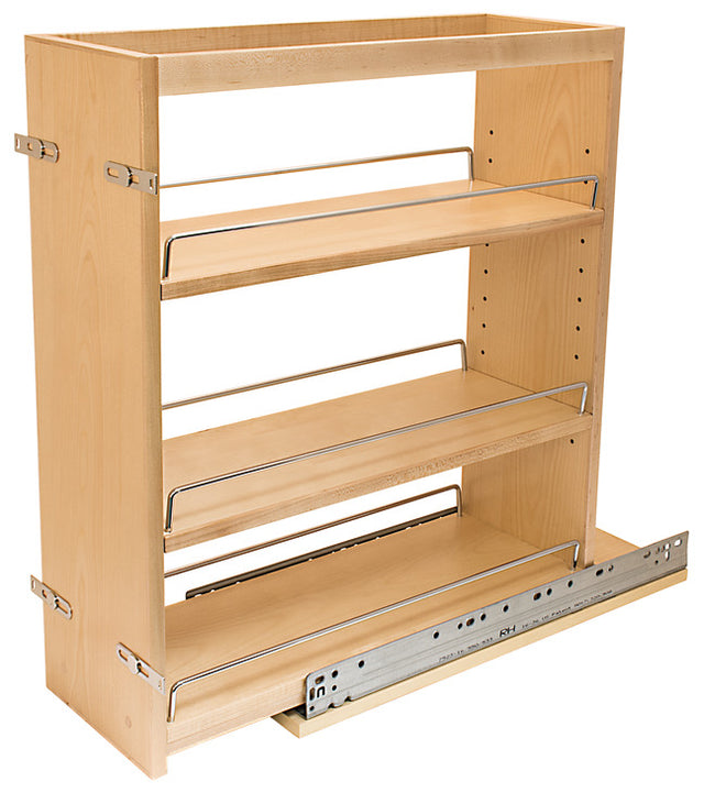 Häfele 545.47.272 Base Cabinet Pull-Out, with Grass Elite Undermount Slides, with soft close, 5 1/4" width