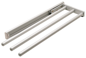 Häfele 510.54.232 Towel Rack Pull-Out, 3 Bar, Extendable, Polished chrome