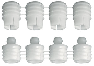 Häfele 267.20.700 Two-Piece Connector, Press-Fit, Detachable, Nylon, 2-piece