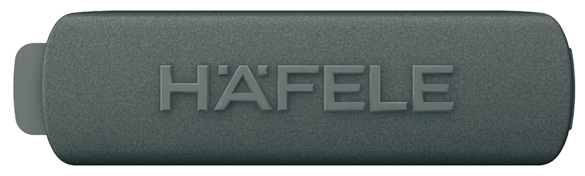 Häfele 551.61.380 Replacement Cover Cap, Matrix Box P Plus, for all drawers and pull outs, With Häfele logo, metallic anthracite