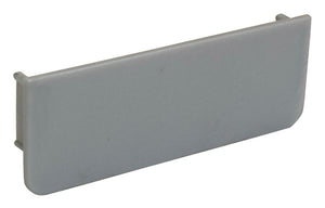 Häfele 126.63.032 C-Cap, Venice, Rectangle, Plastic, Matte aluminum