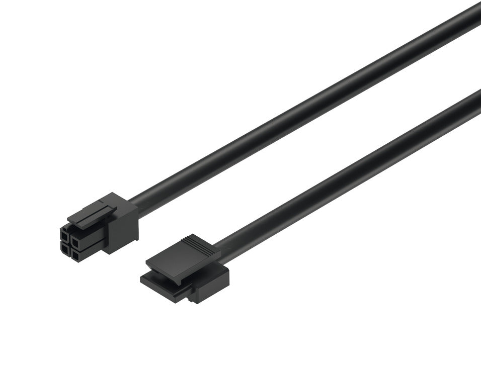 Häfele 833.89.140 Lead with Snap-In Connector, Häfele Lighting, for modular switches, With snap-in connector, Length: 0.5 m (19 11/16")
