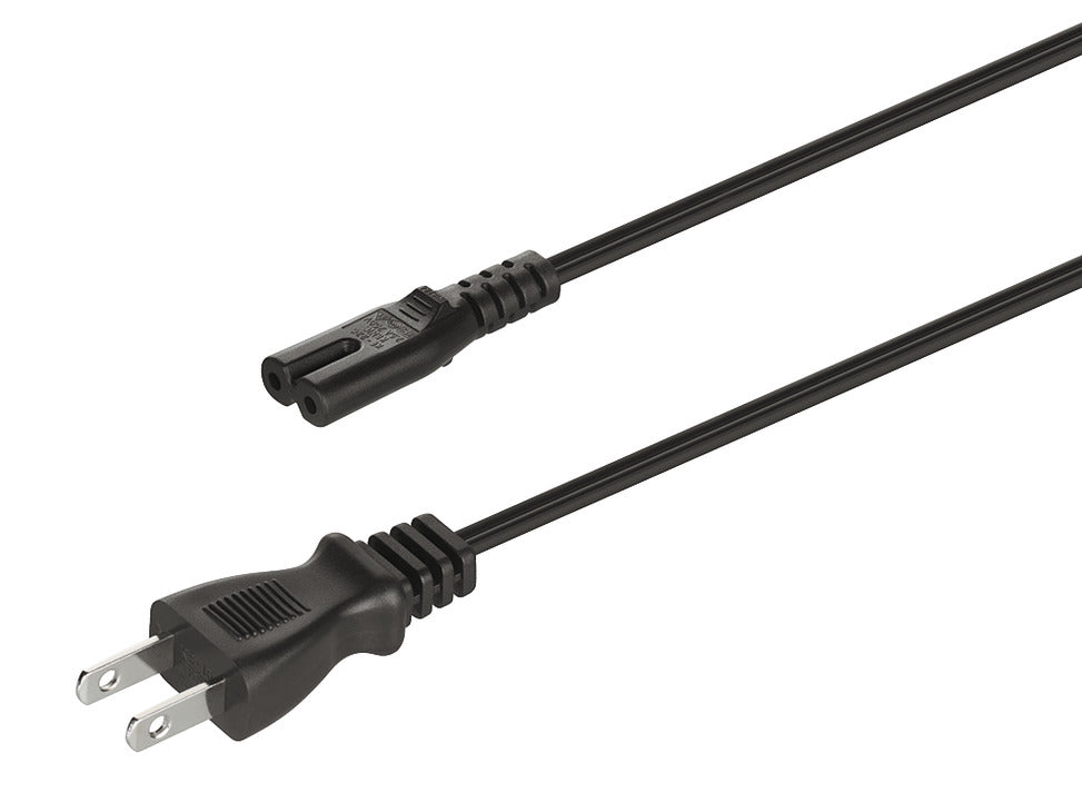 Häfele 833.89.050 Mains lead, Specialty Power Cord, C7 socket, Country-specific, Plug type: US, bare ended for direct connection, length: 2 m (78 3/4")