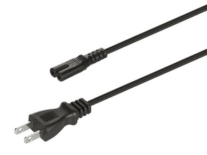 Häfele 833.89.050 Mains lead, Specialty Power Cord, C7 socket, Country-specific, Plug type: US, bare ended for direct connection, length: 2 m (78 3/4")