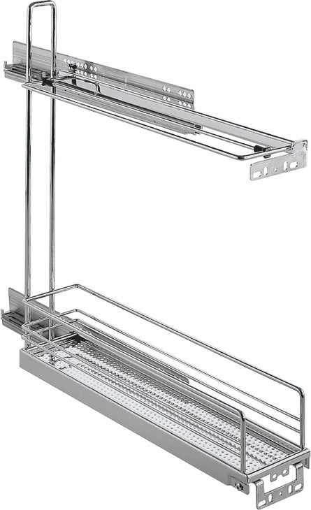Häfele 545.61.272 Kesseböhmer - Baking Tray Base Pull-Out, 90°, Chrome, steel, 26 lbs (12 kg) load capacity