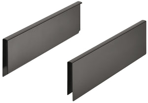 Häfele 553.60.607 Add-on Drawer Sides, Matrix Box P, For gallery railing system, Length 600 mm (23 5/8"), metallic white