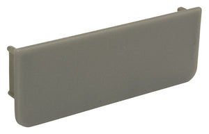 Häfele 126.63.032 C-Cap, Venice, Rectangle, Plastic, Matte aluminum