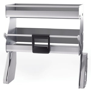 Häfele 504.69.542 iMOVE Pull Down Unit, for Frameless, 21" cabinet width, silver/gray, double shelf