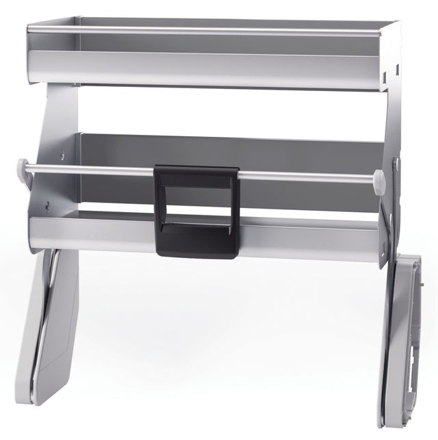 Häfele 504.69.542 iMOVE Pull Down Unit, for Frameless, 21" cabinet width, silver/gray, double shelf
