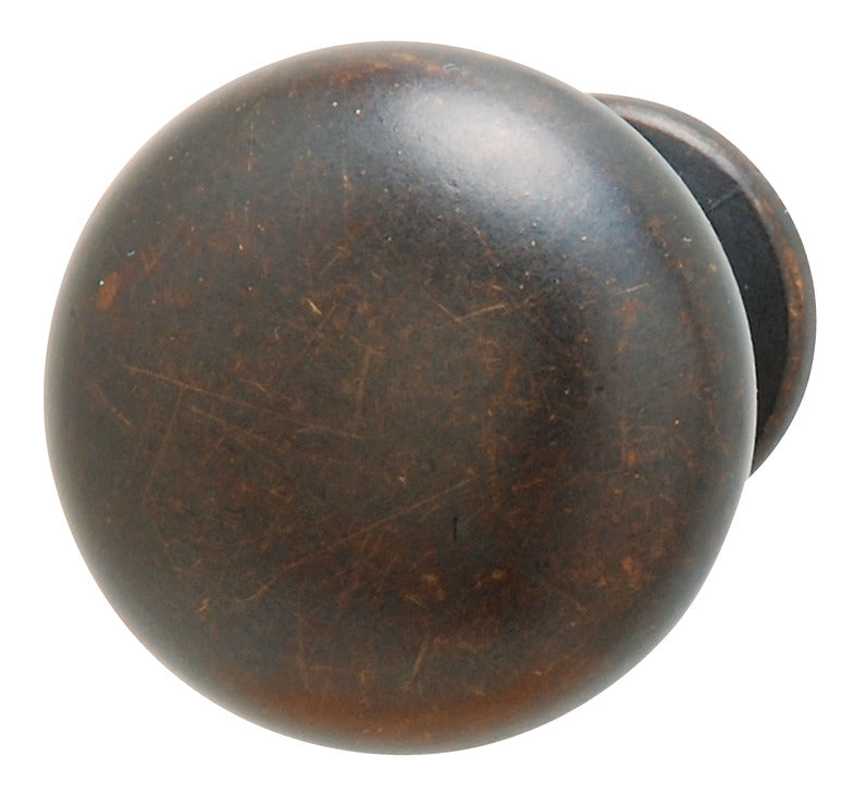 Häfele 136.94.330 Knob, Ø (1 7/32") 31 mm, Zinc, Oil-rubbed bronze